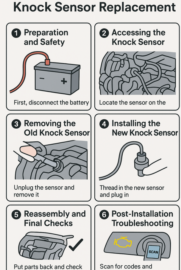 Preparation and Safety for Knock Sensor Replacement